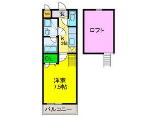 フジパレスグランマルシェＡの物件間取画像